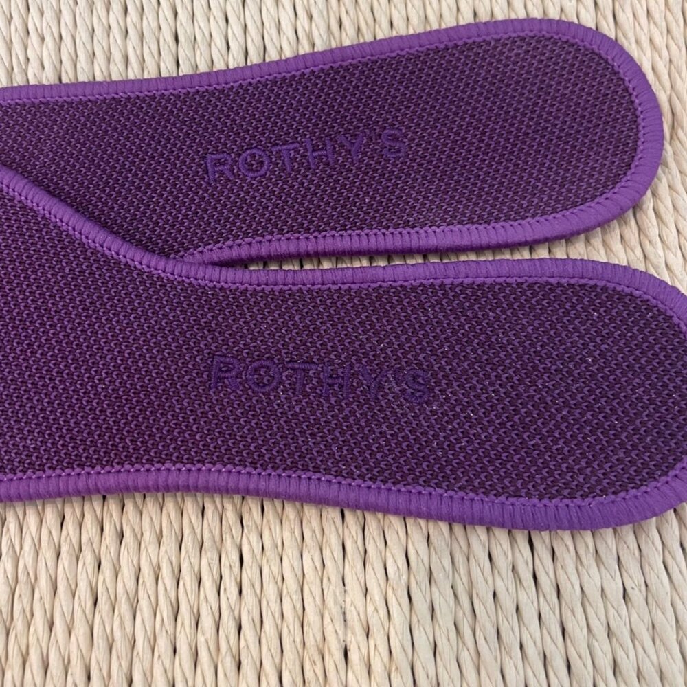 Rothys Womens Purple Pointed Toe Flats Size 10 Sustainable Quiet Luxury Shoes - Picture 9 of 11